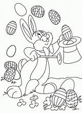 Conejo Pascua Huevos sketch template