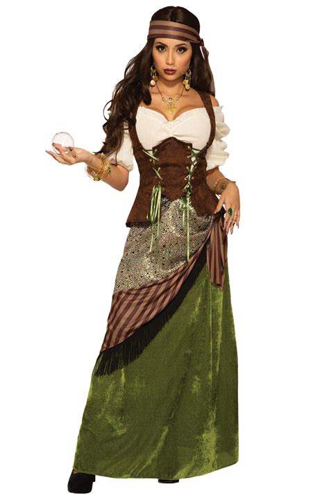 Brand New Celtic Fortune Teller Gypsy Adult Costume Ebay