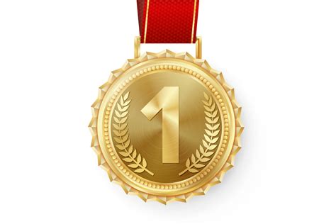 gold medal vector golden st place graphic  pikepicture creative