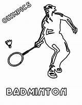 Badminton Olympic sketch template