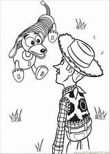 Coloring Woody Pages Toy Story Disney Character Cartoon sketch template