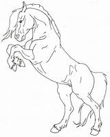 Rearing Horse Lineart Drawing Coloring Deviantart Drawings Pages Draw Horses Colouring Beautiful Simple Getdrawings sketch template