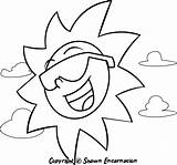 Coloring Pages Sun Print Transport Mountain Water sketch template