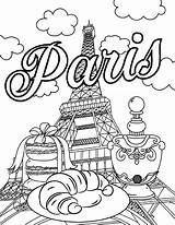 Eiffel Ausmalbilder Frankreich Desayuno Ausdrucken Malvorlagen Mädchen Thehungryjpeg sketch template