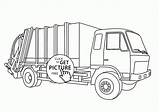 Truck Garbage Coloring Kids Pages Realistic Transportation Monster Trash Printables Print Choose Board sketch template