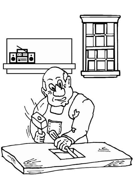 construction worker coloring pages coloring home
