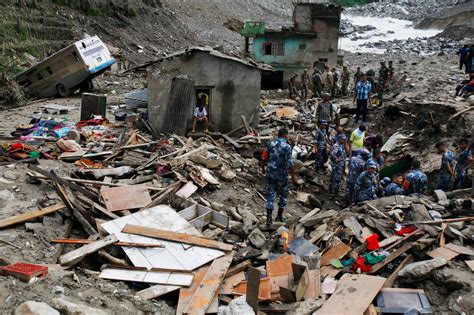Death Toll Rises In Nepal Landslide As Search For Bodies Continues