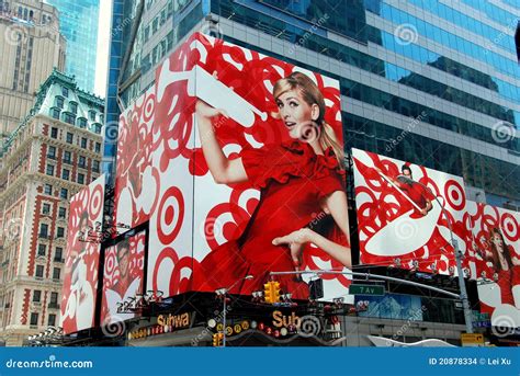 nyc advertising billboards  times square editorial stock image image
