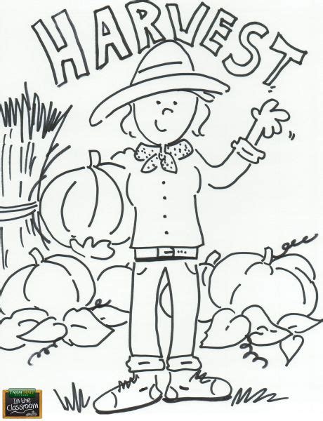 farmfamilycolorpageweek fall coloring pages