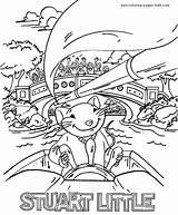 Stuart Little Coloring Pages Character Cartoon Color Printable Characters Kids Book Sheet Sheets Comments sketch template