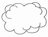 Clouds Coloring Color Kids sketch template