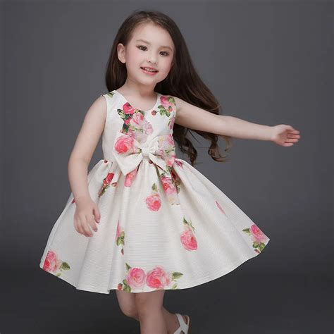 baby girl clothes baby girl dress big swing printed puff princess dress