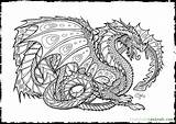 Dragon Intricate Animal sketch template