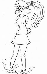 Coloring Pages Tango Getcolorings Lola Shy Bunny Girl sketch template