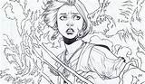Buffy Coloring Pages Slayer Vampire Horse Issue Season Dark Divyajanani Tablet sketch template