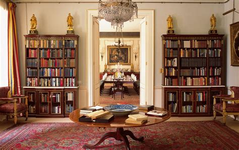 the library at clarence house george vi s bookcase is on