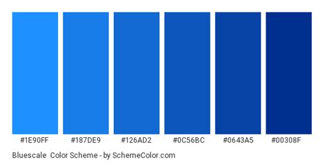 bluescale color scheme blue schemecolorcom