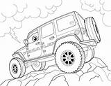 Jeep Coloring Pages Print Drawing Cherokee Safari Printable Procoloring Jeeps Sheets Teraflex Color Cars Wrangler Kids Preschool Auto Truck Line sketch template