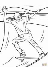 Coloring Skateboarder Ramp Rampe Entitlementtrap Ramps Ausmalbild Marvelous sketch template