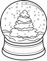 Globe Coloring Snow Christmas Pages Tree Kids Printable Snowglobe Print Book Color Clipart Cone Globes Getcolorings Coloringpagebook Books Getdrawings Choose sketch template
