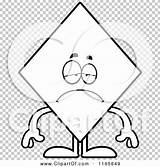 Depressed Mascot Outlined Cory Thoman sketch template
