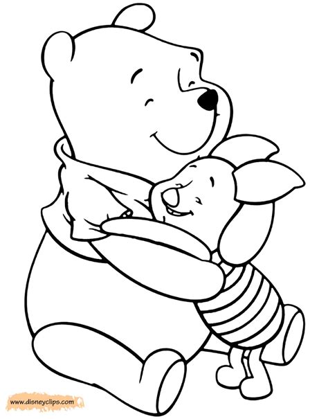 winnie  pooh friends coloring pages disney coloring book