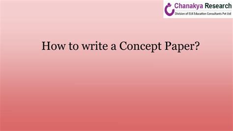 learn   write  concept paper powerpoint
