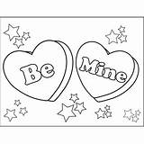 Coloring Candy Hearts Heart Conversation Pages Valentine Printable Mine Valentines Getcolorings Color Getdrawings Choose Board Colorings sketch template