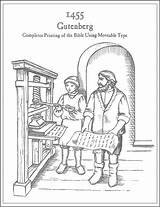 Gutenberg Coloring Luther Reformation Protestant Mrs Protestante Jordans Colorare sketch template