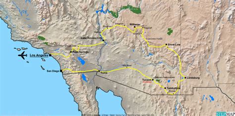 stepmap  arizona landkarte fuer usa
