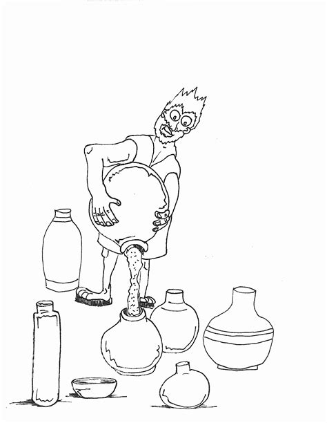 water  wine coloring page coloring home