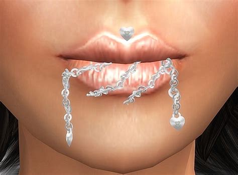 second life marketplace pty lips piercings silver hearts