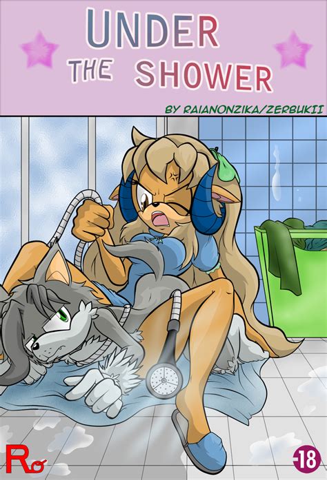 Cover Under The Shower Comic By Zerbukii Hentai Foundry