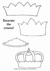 Crowns Decorate Queen Korona Sablon Activityvillage Esther Reis Terpopuler Kings Cutouts Bible sketch template