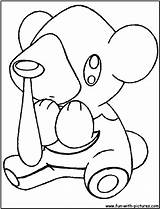 Cubchoo Coloring Pages Pokemon Printable Fun Getcolorings sketch template