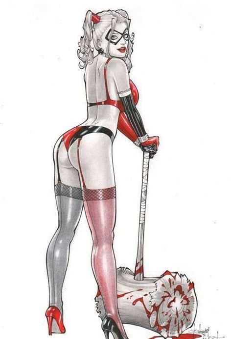 harley quinn pinup and sexy art on pinterest