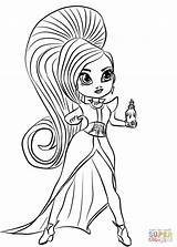 Shimmer Shine Coloring Pages Zeta Printable Sorceress Print Color Girls Sheets Getcolorings Drawing Characters Getdrawings Colorings Paper Cartoon Club sketch template