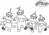 Coloring Pages Teletubbies Noo Printable Related sketch template