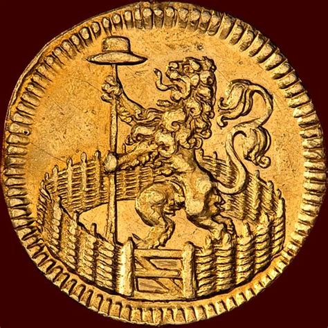 holland gouden afslag van een duit  op gewicht van  gouden dukaten catawiki