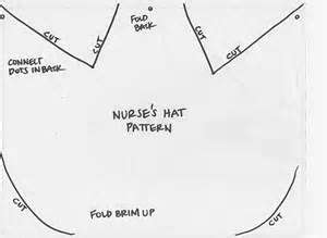 nurse hat printable pattern  scrub hat patterns nurse hat cap
