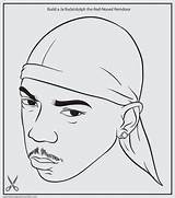 Coloring Bun Rapper Eminem sketch template
