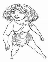 Croods Coloring sketch template