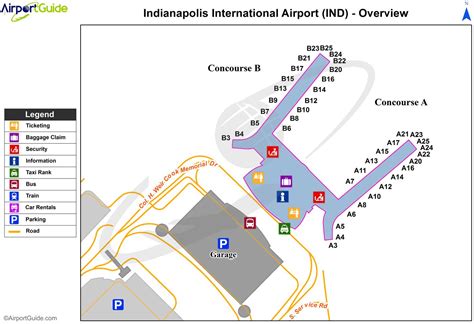 indianapolis airport parking map indy airport parking map indiana usa