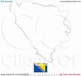 Bosnia Outline Herzegovina Flag Illustration Map Clipart Royalty Vector Lal Perera Regarding Notes sketch template
