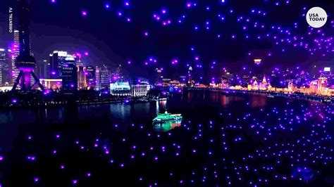 shanghai   drones   dazzling  year show