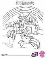 Coloring Pony Little Apple Applejack Bloom Pages Book Applebloom Color Play Gamesmylittlepony Comments sketch template