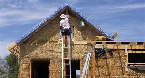 building straw bale walls building  awareness