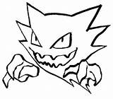 Pokemon Haunter Coloring Pages Gastly Drawings Pokemons Color Print Getcolorings Printable sketch template
