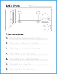 cool drawing preposition worksheets  kindergarten  japingape