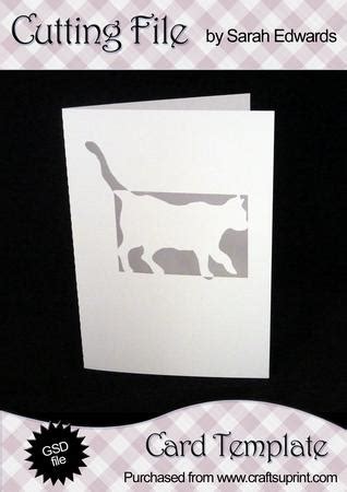 cat card template cup craftsuprint